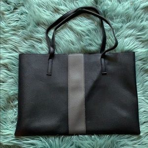 Vince Camuto black and gray tote